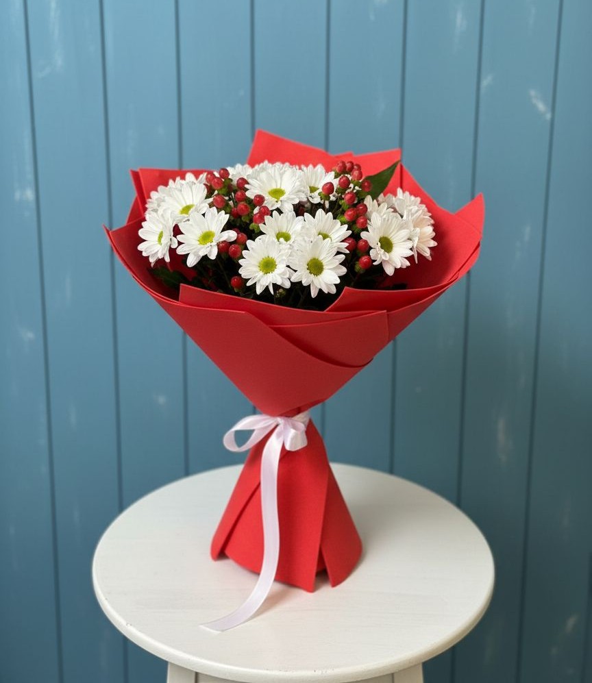 Букет цветов из: Хризантемы в Хлопово