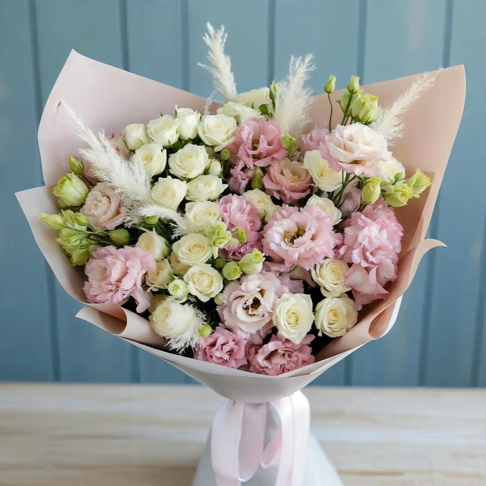 Букет цветов из: Альстромерии и Розы в Хлопово