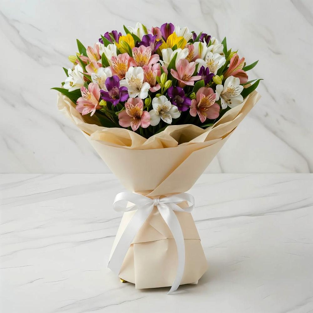 Букет цветов из: Альстромерии в Хлопово