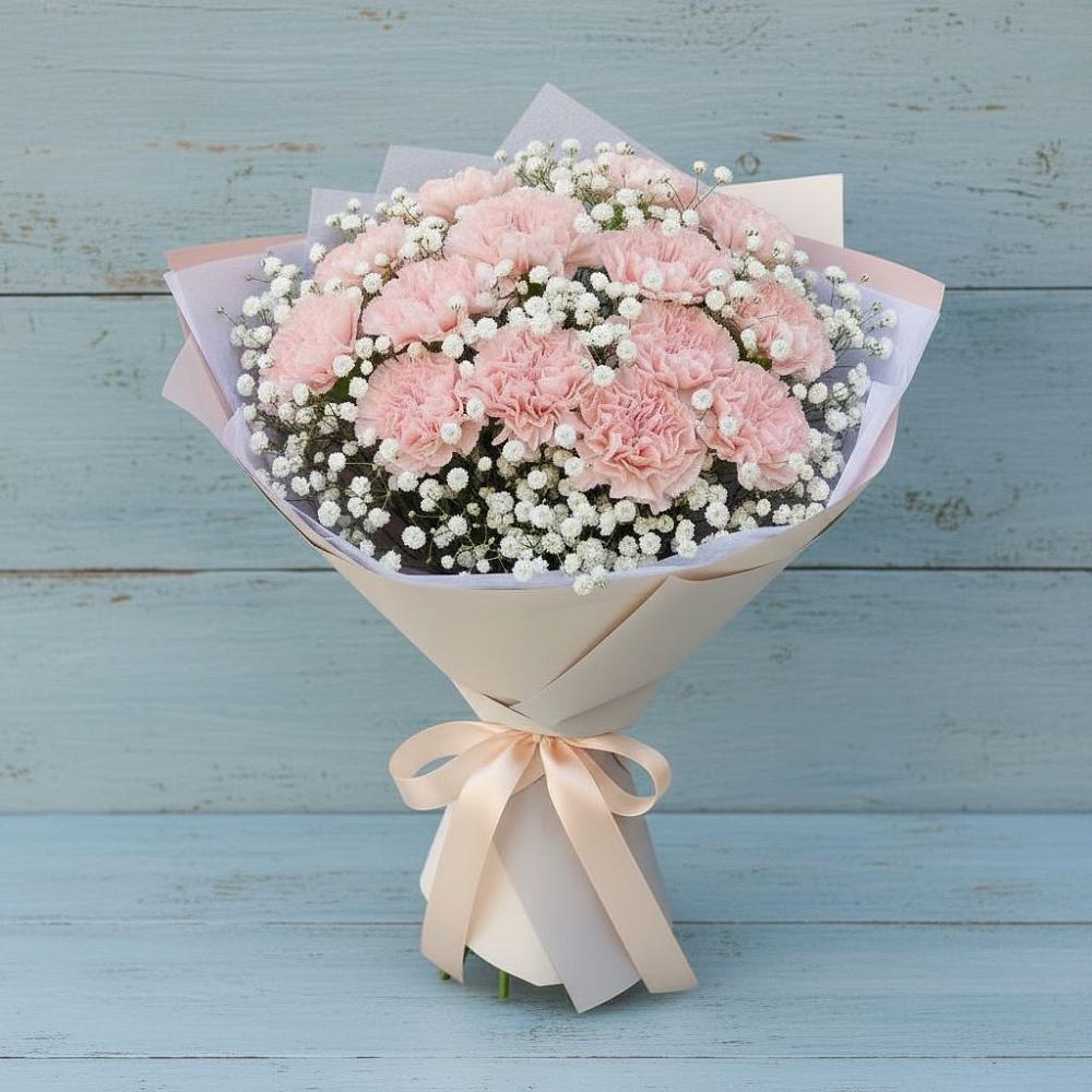 Букет цветов из: Гвоздики в Хлопово