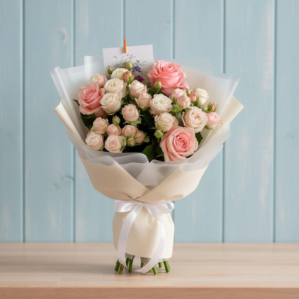 Букет цветов из: Розы в Хлопово