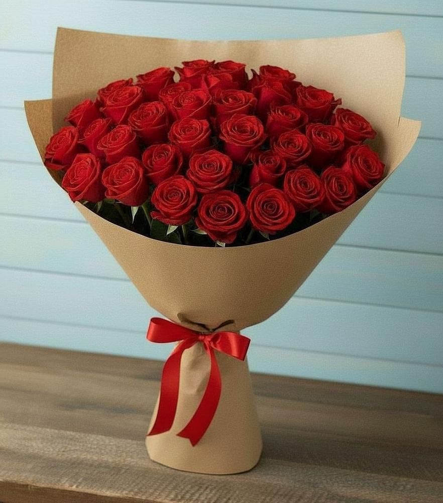 Букет Красные розы Милано в Хлопово