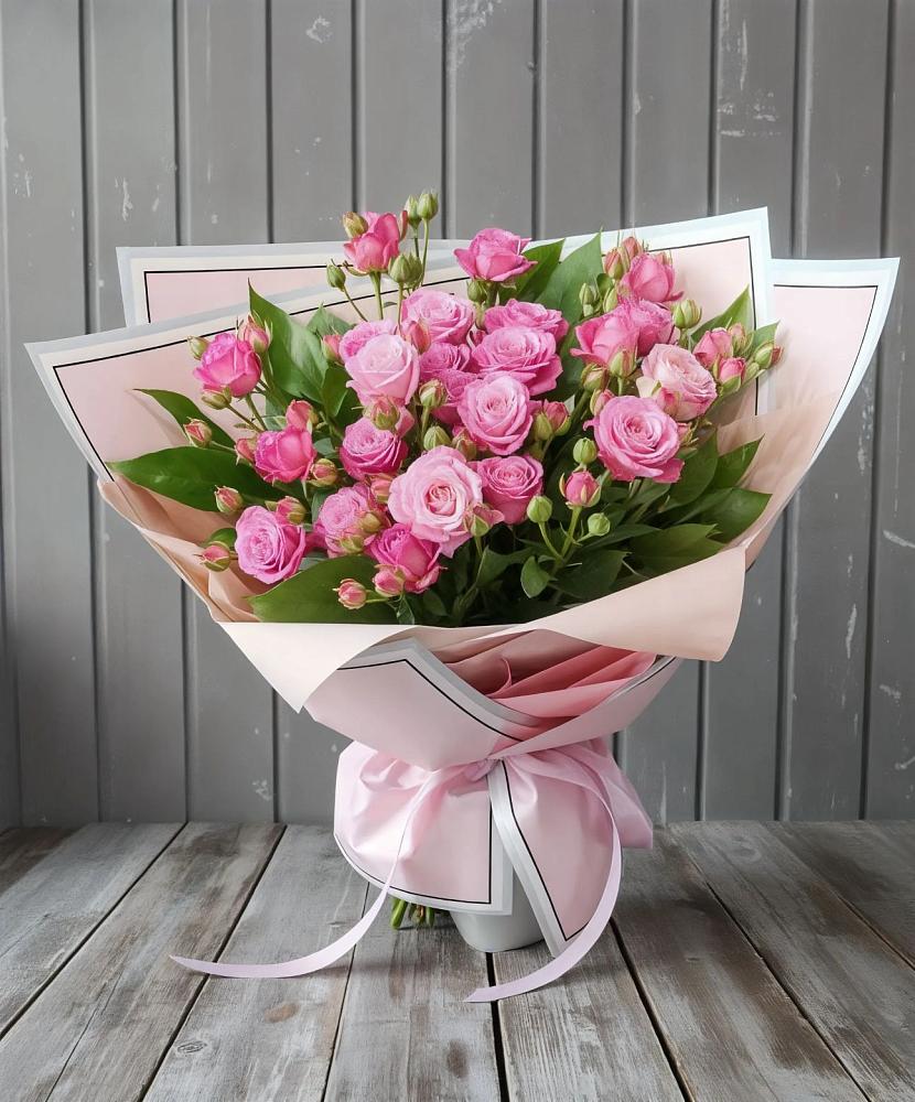 Букет Розовый кустик в Хлопово