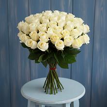 Букет 51 Белая роза Эдлесс Лав #REPLACE_PRED# Хлопово
