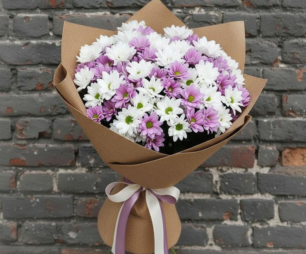 Букет цветов из: Хризантемы в Хлопово