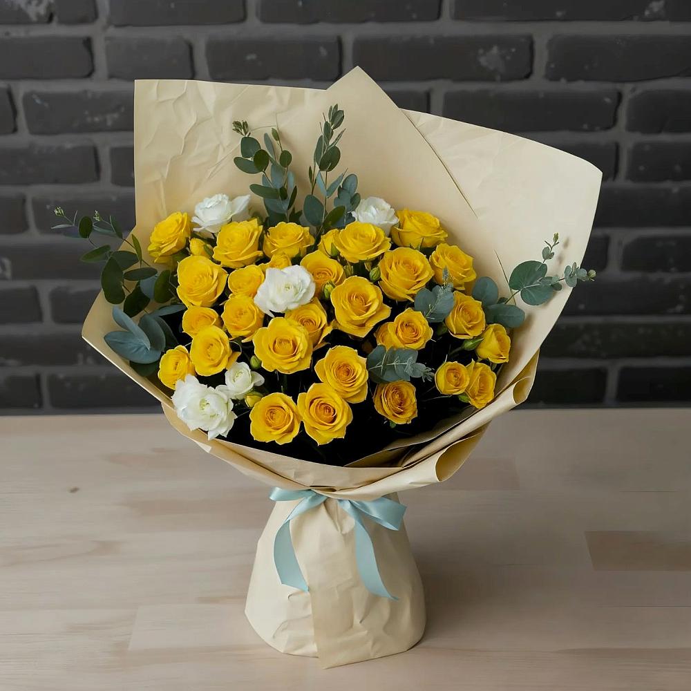 Букет цветов из: Розы в Хлопово