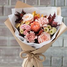 Букет цветов из:  Гвоздики, Хризантемы и Розы в Хлопово
