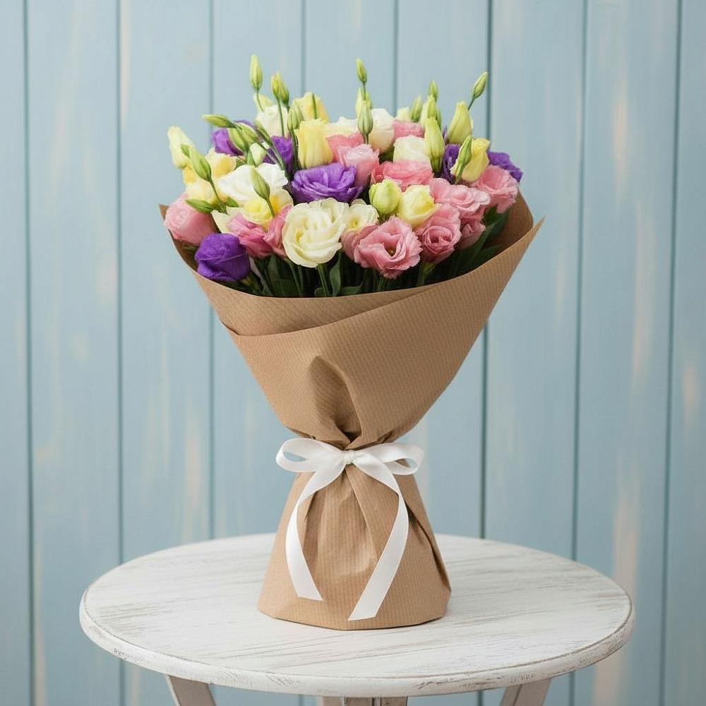 Букет цветов из: Лизиантусы в Хлопово