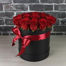 Цветочная композиция из Розы в шляпной коробке #REPLACE_PRED# Хлопово