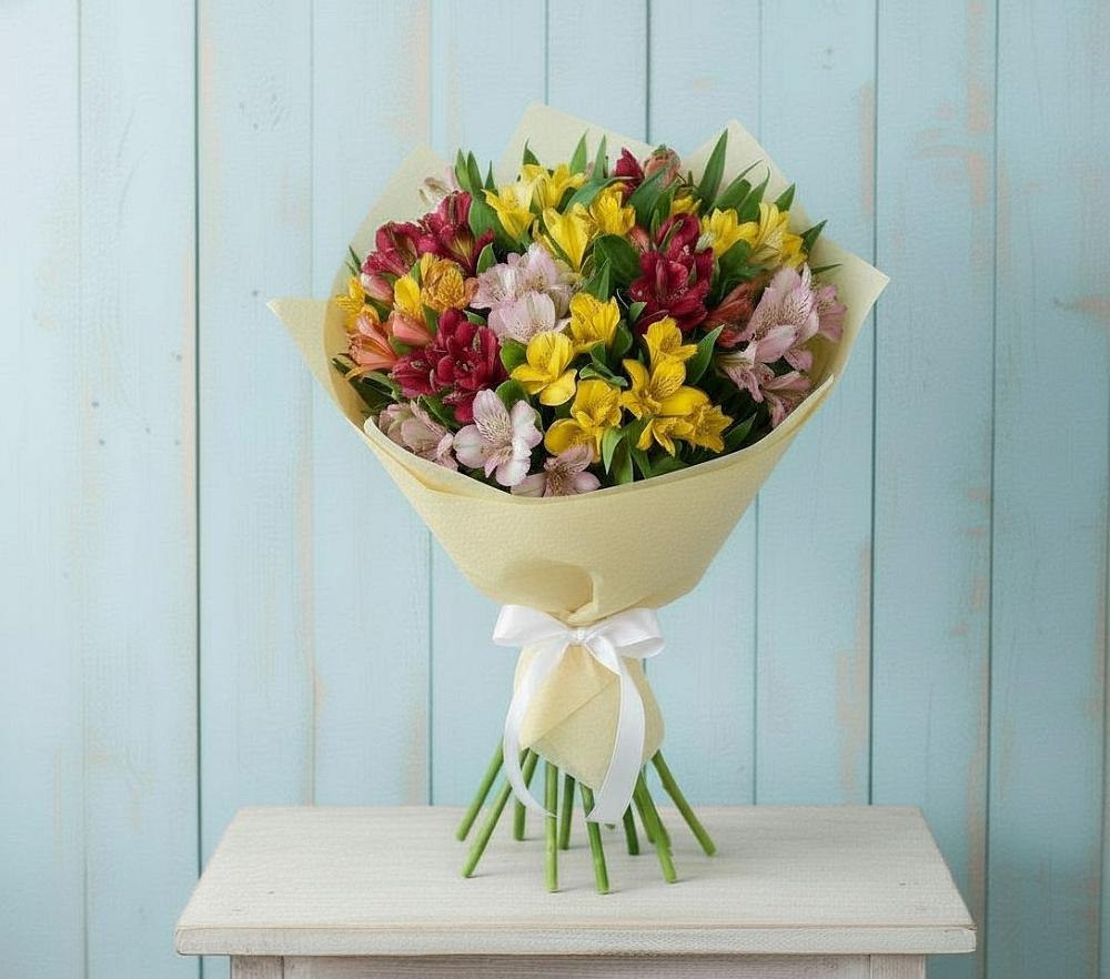 Букет цветов из: Альстромерии в Хлопово