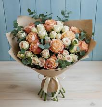 Букет цветов из:  Альстромерии и Розы #REPLACE_PRED# Хлопово
