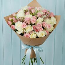 Букет цветов из:  Розы в Хлопово